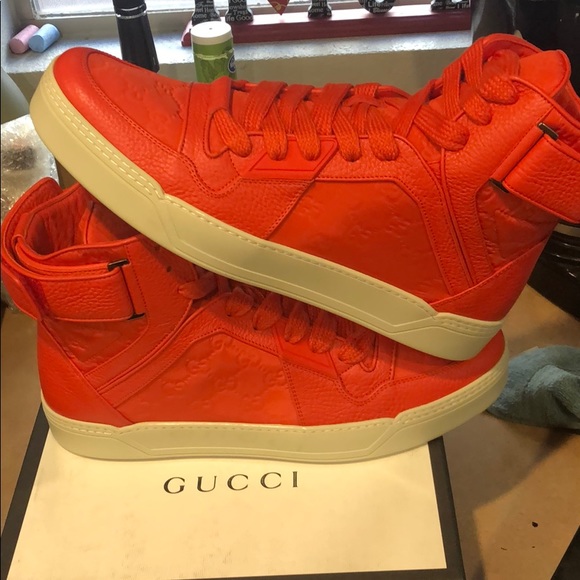 Gucci nylon Guccissima high top sneakers - Picture 1 of 10